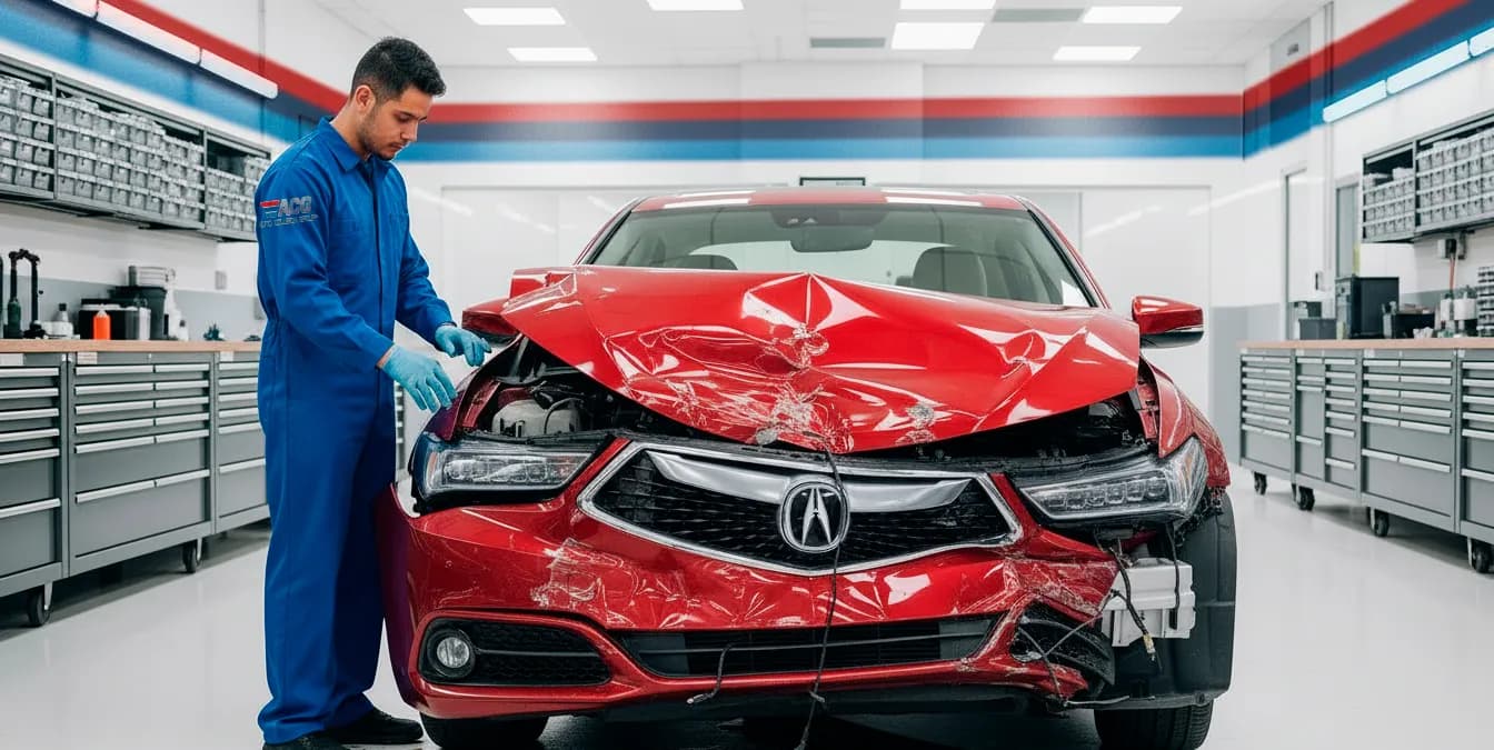 ACURA certified collision repair process