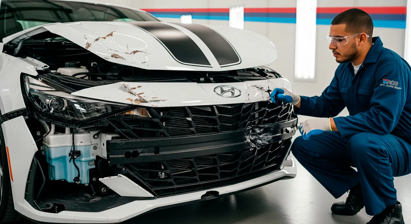 HYUNDAI certified collision repair process