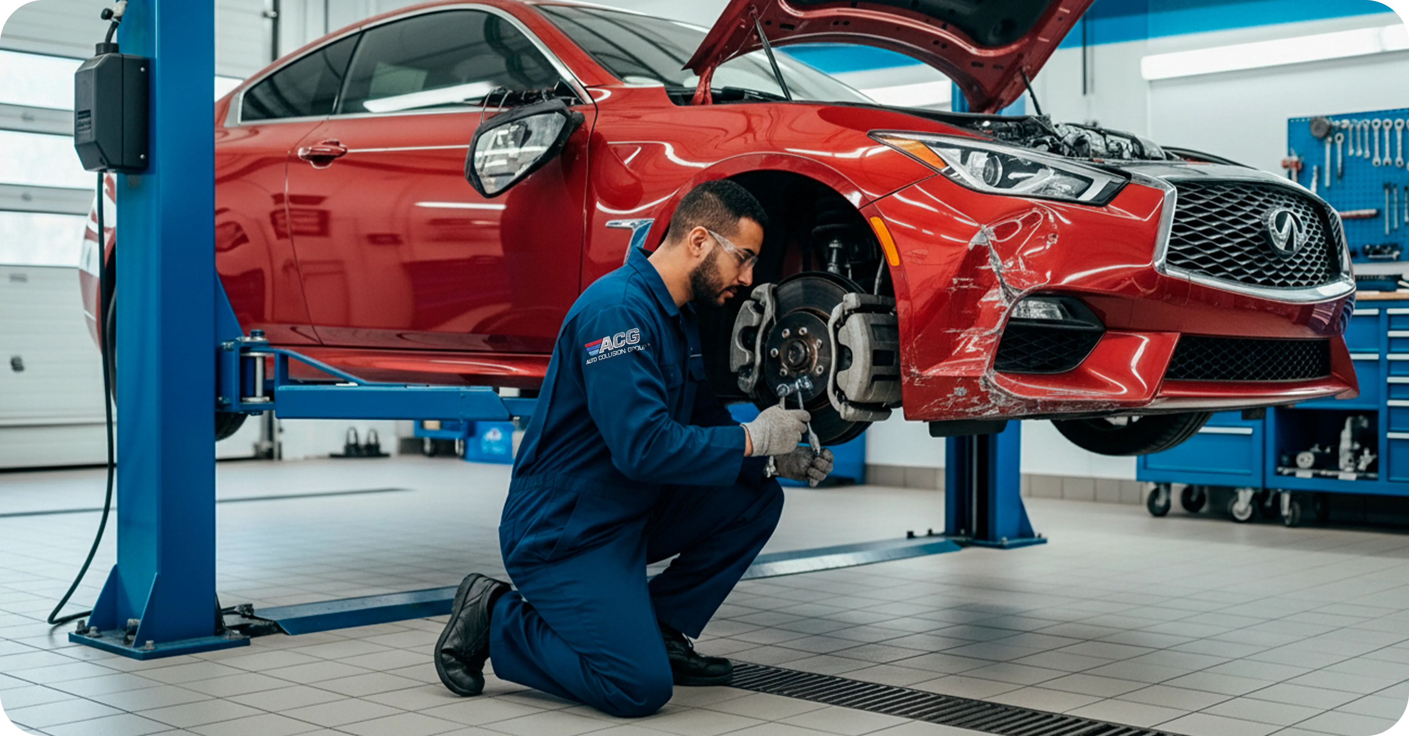 INFINITI approved repair equipment
