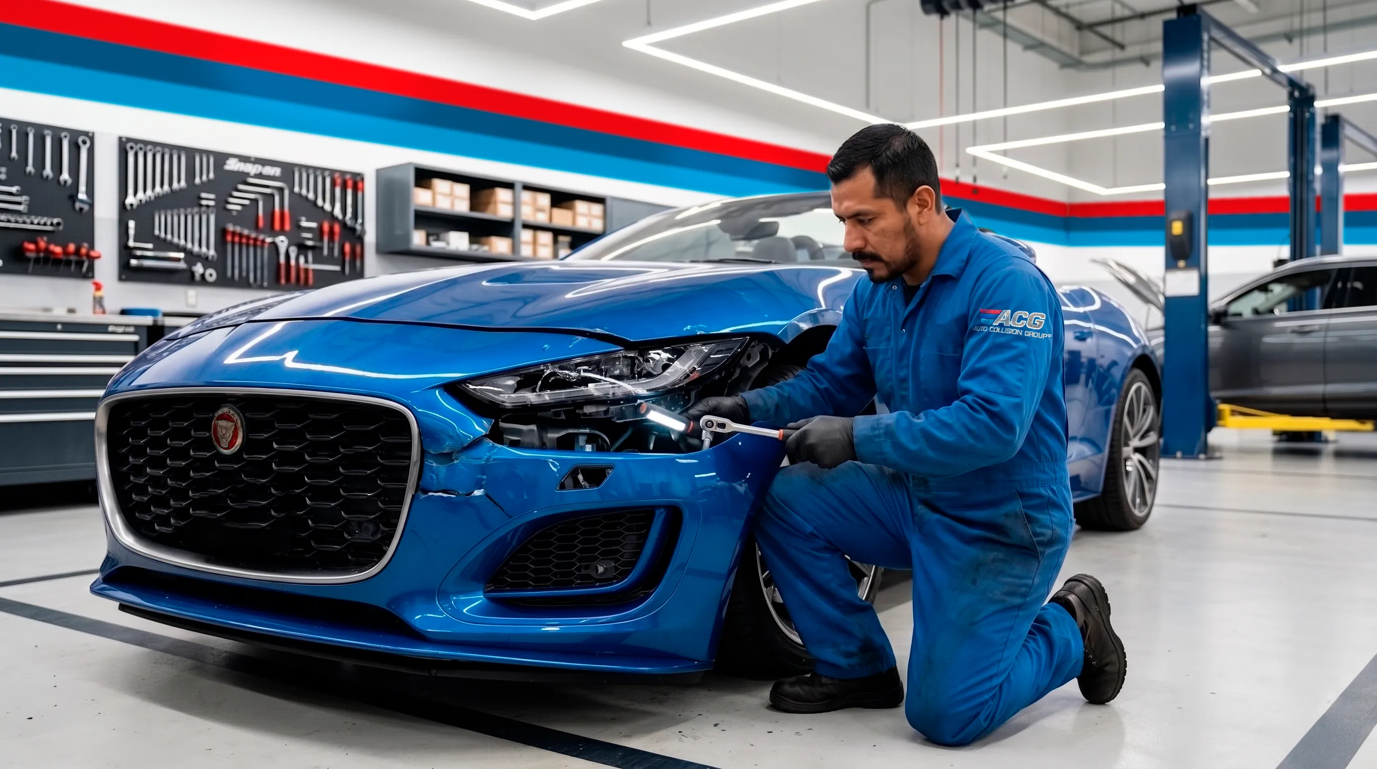 JAGUAR certified collision repair process