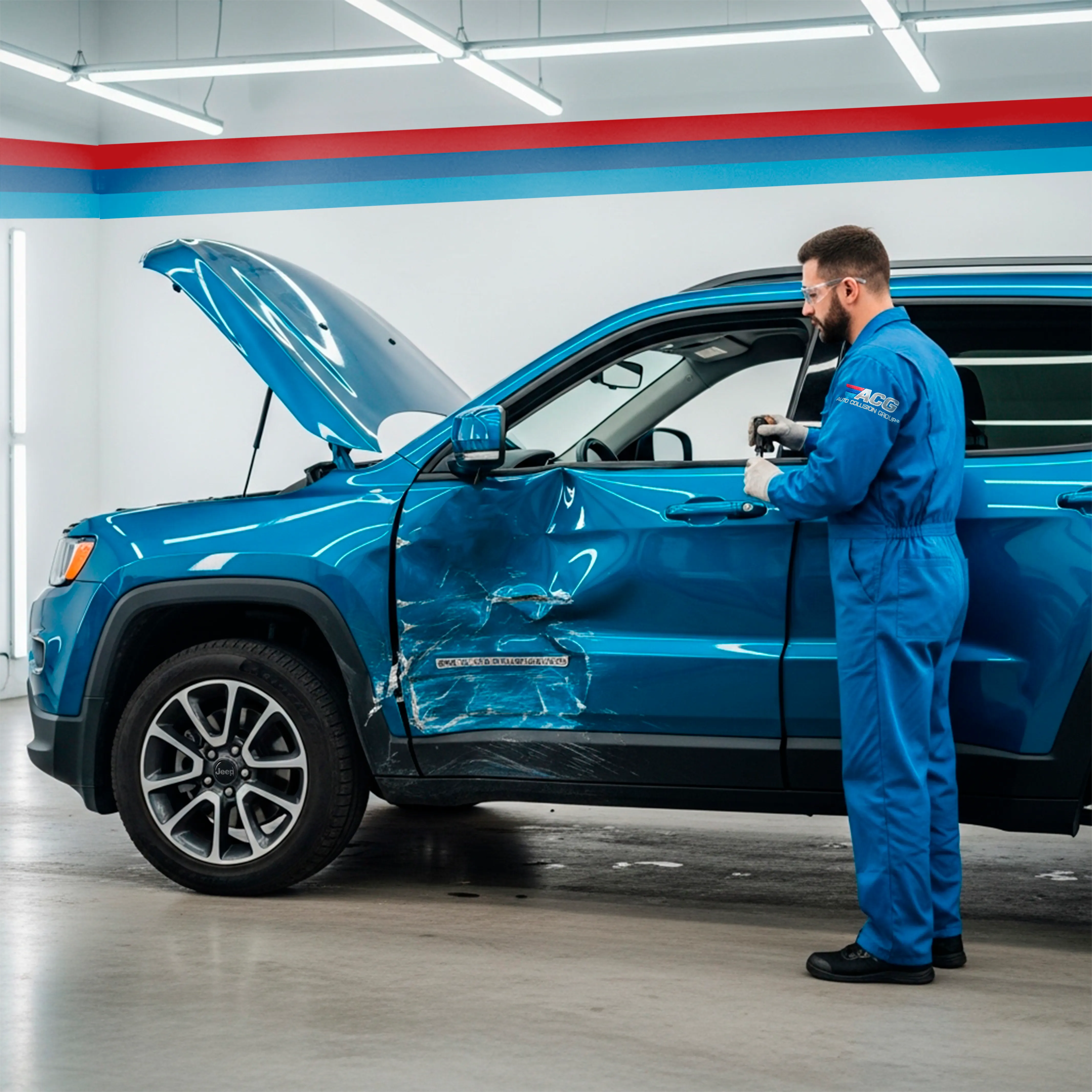 JEEP certified collision repair process