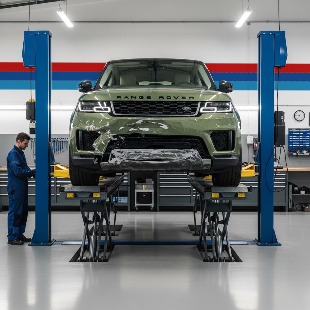 LAND ROVER certified collision repair process