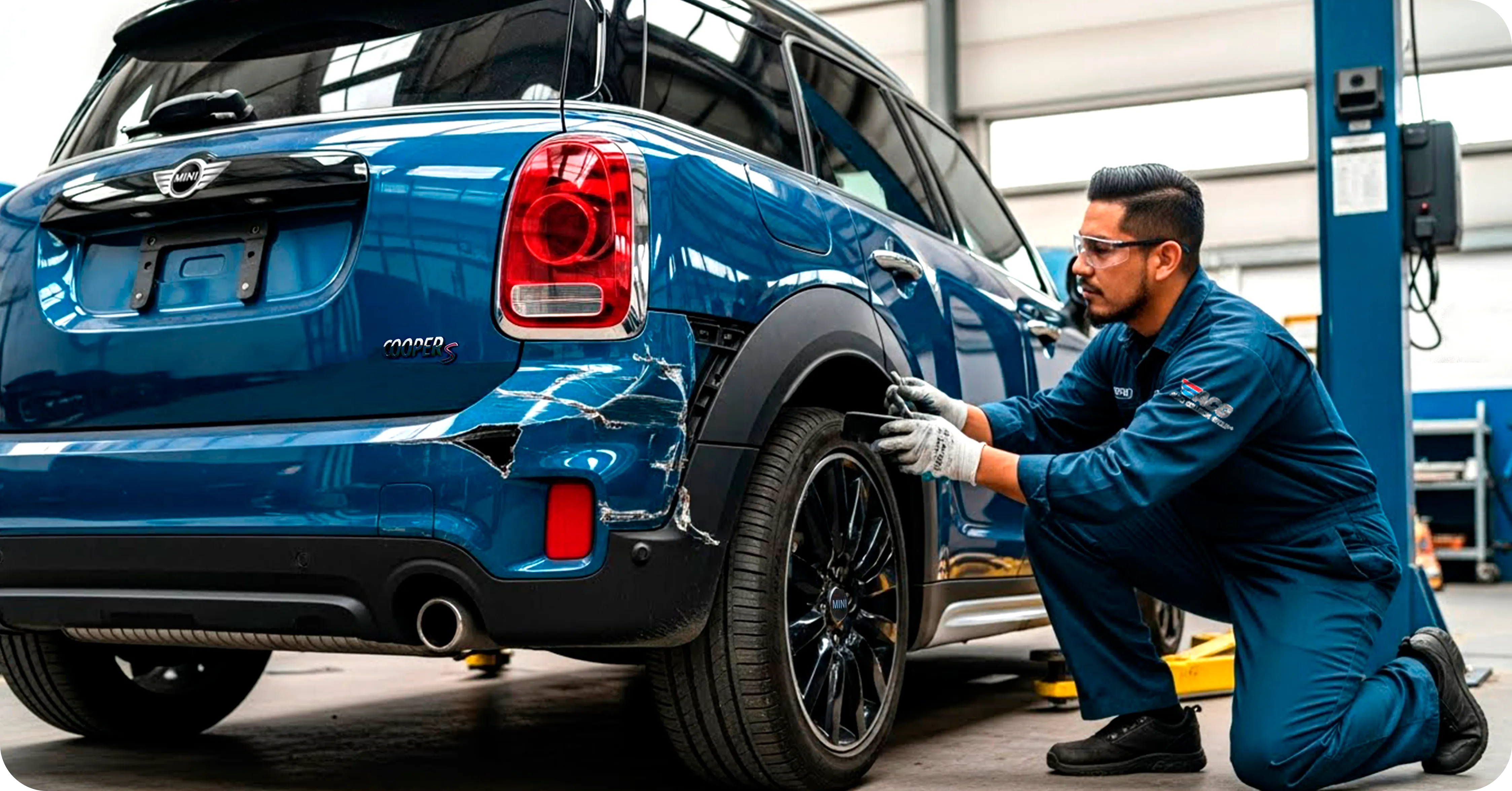 MINI certified collision repair process