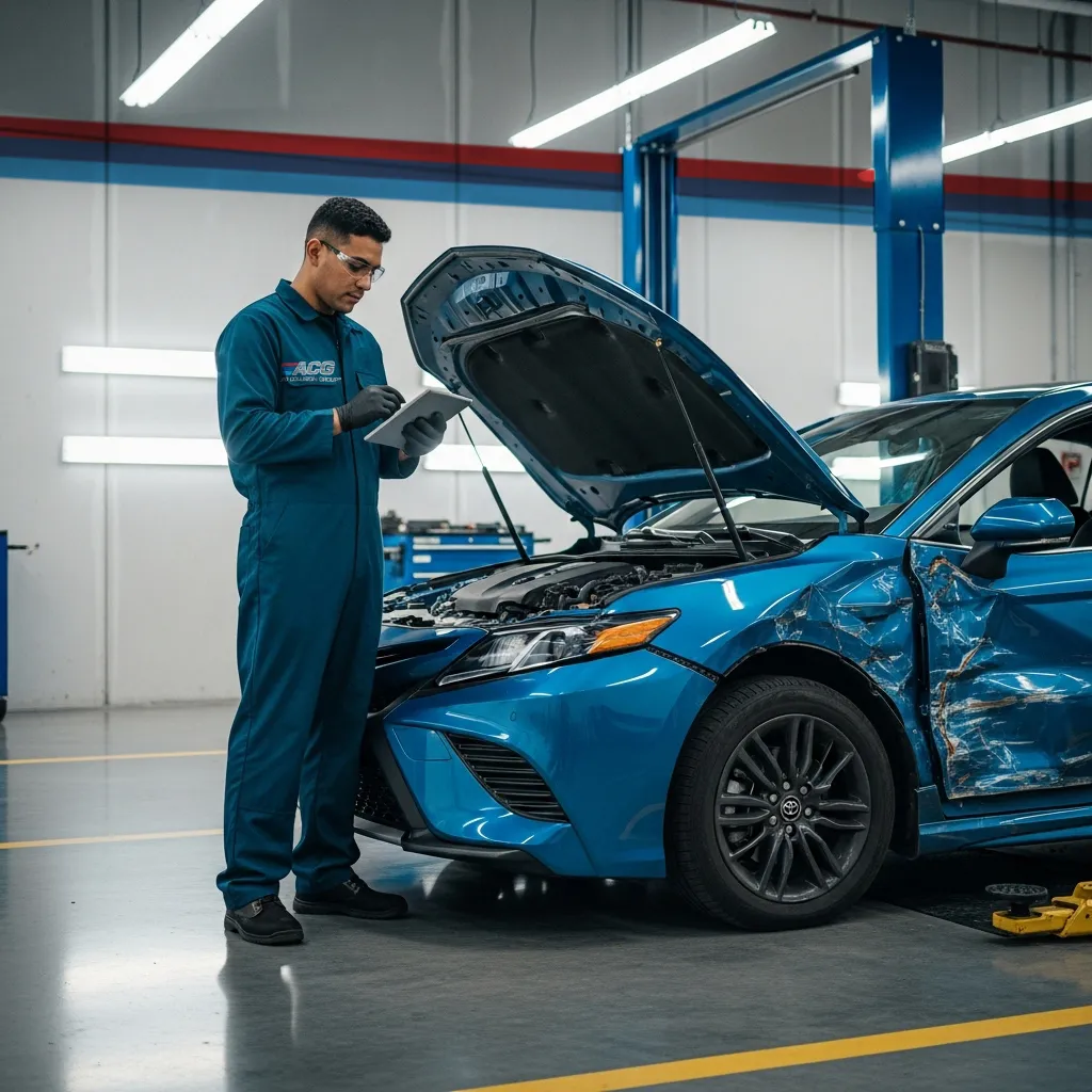 TOYOTA certified collision repair process