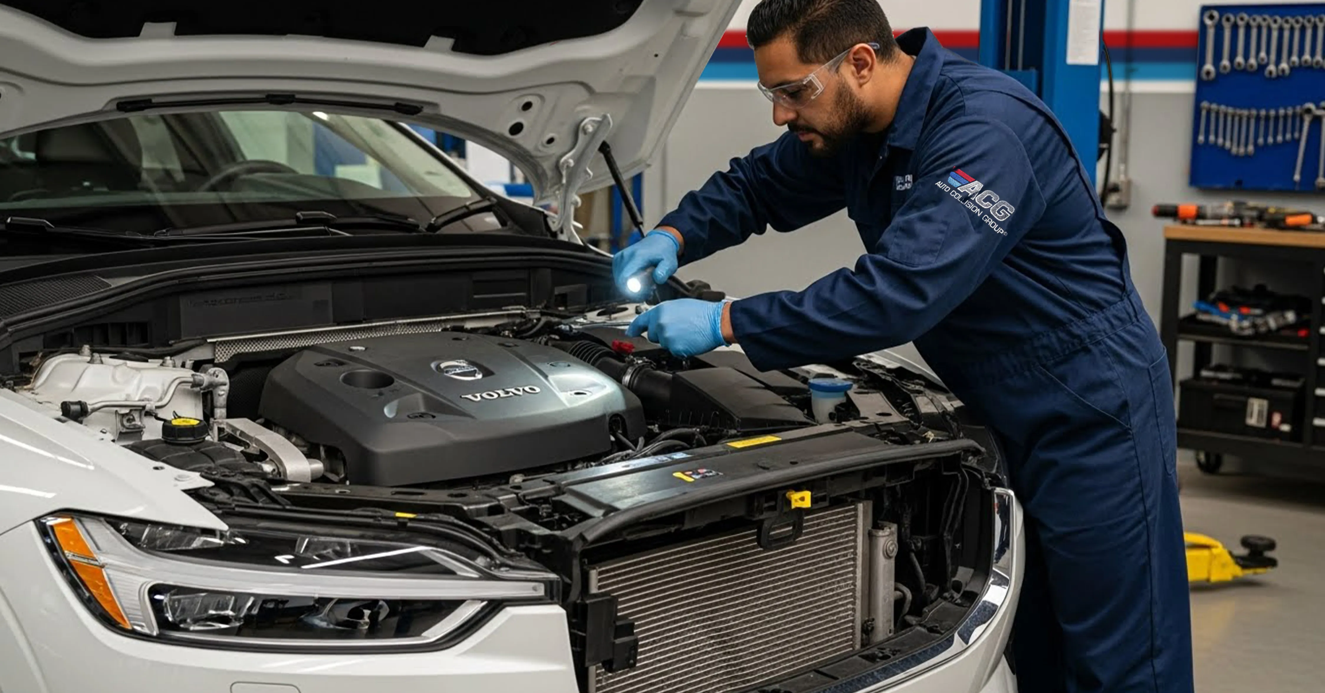 VOLVO certified collision repair process