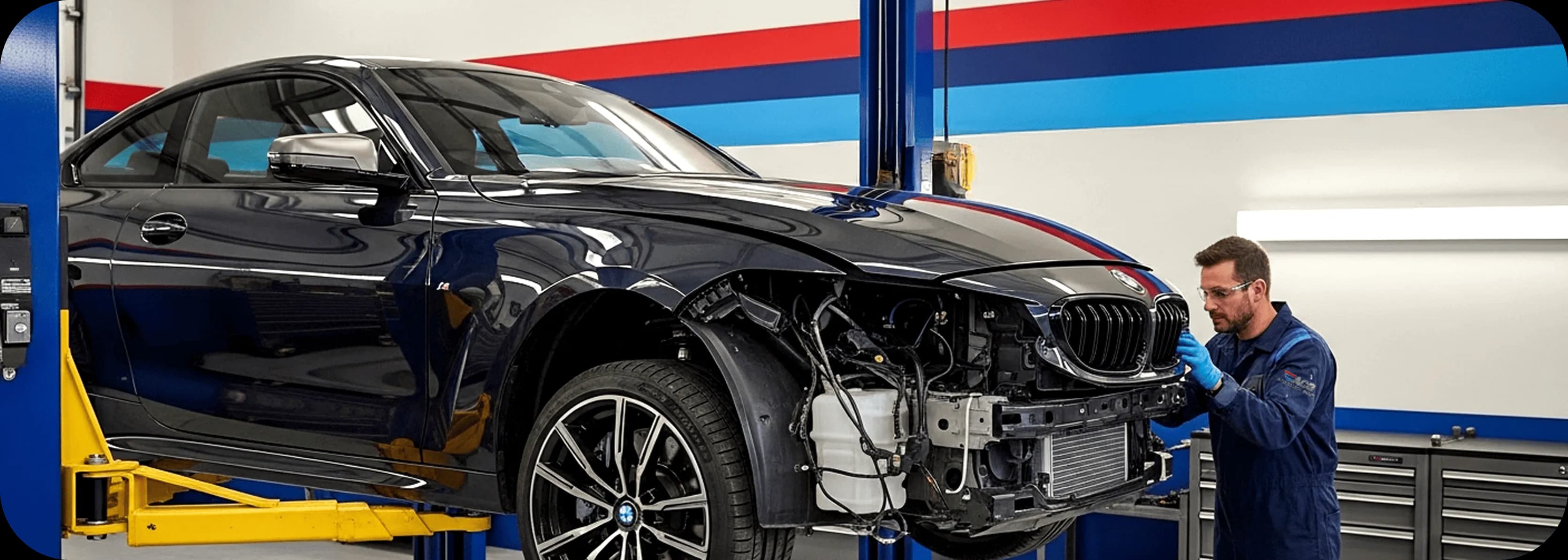 BMW certified collision repair process