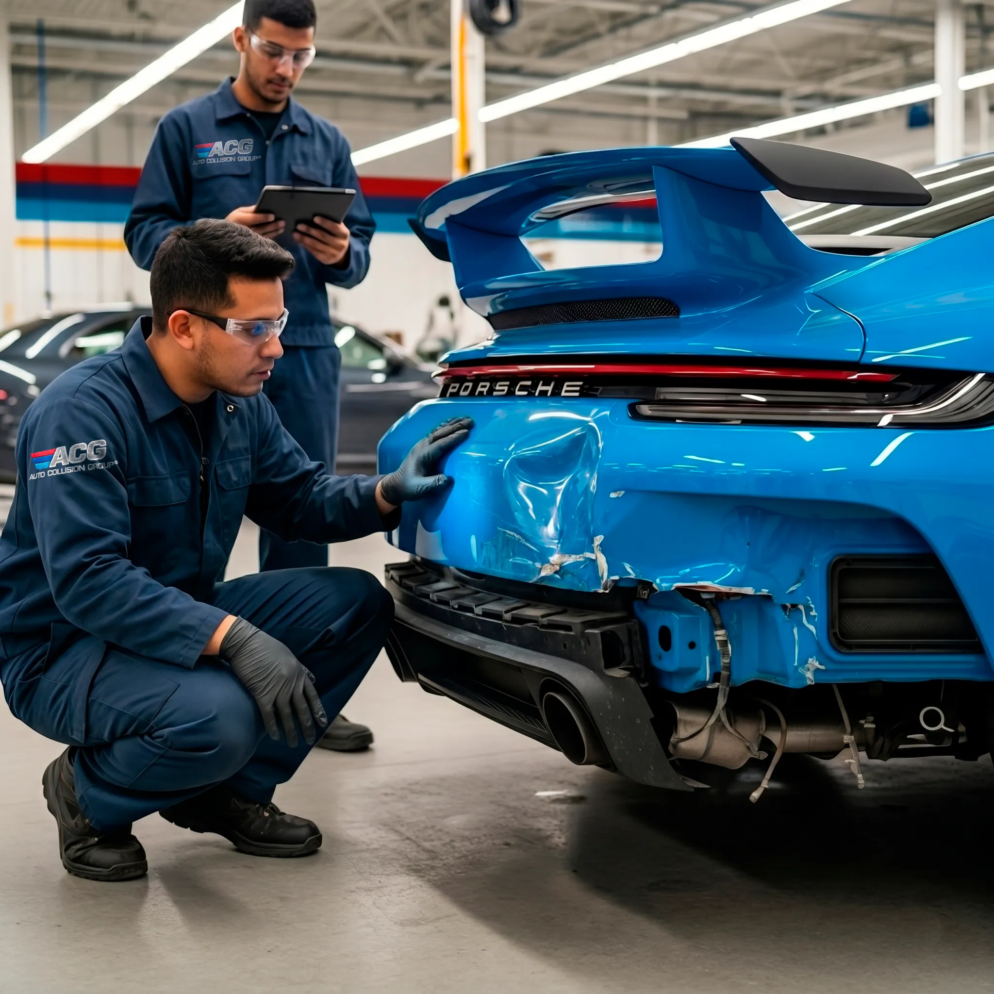 PORSCHE approved repair equipment