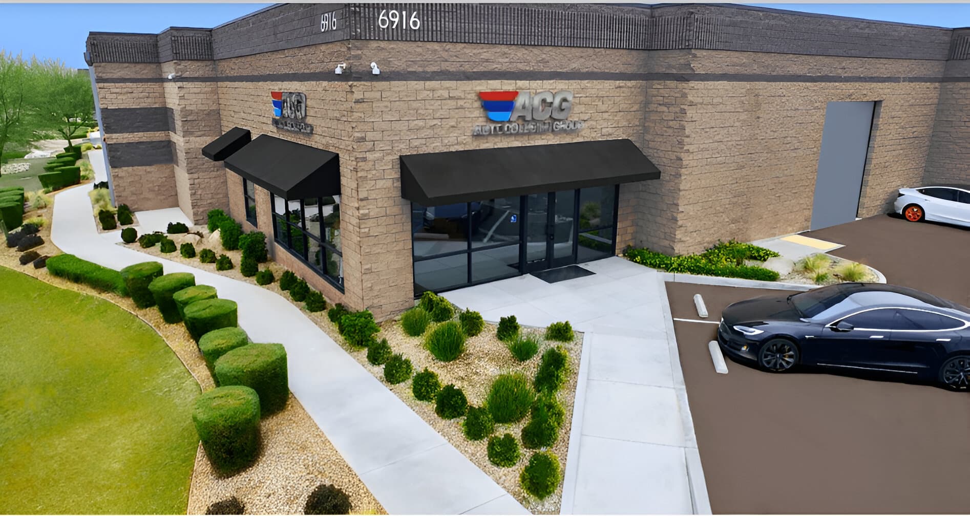 Exterior del taller certificado de Auto Collision Group en Bakersfield