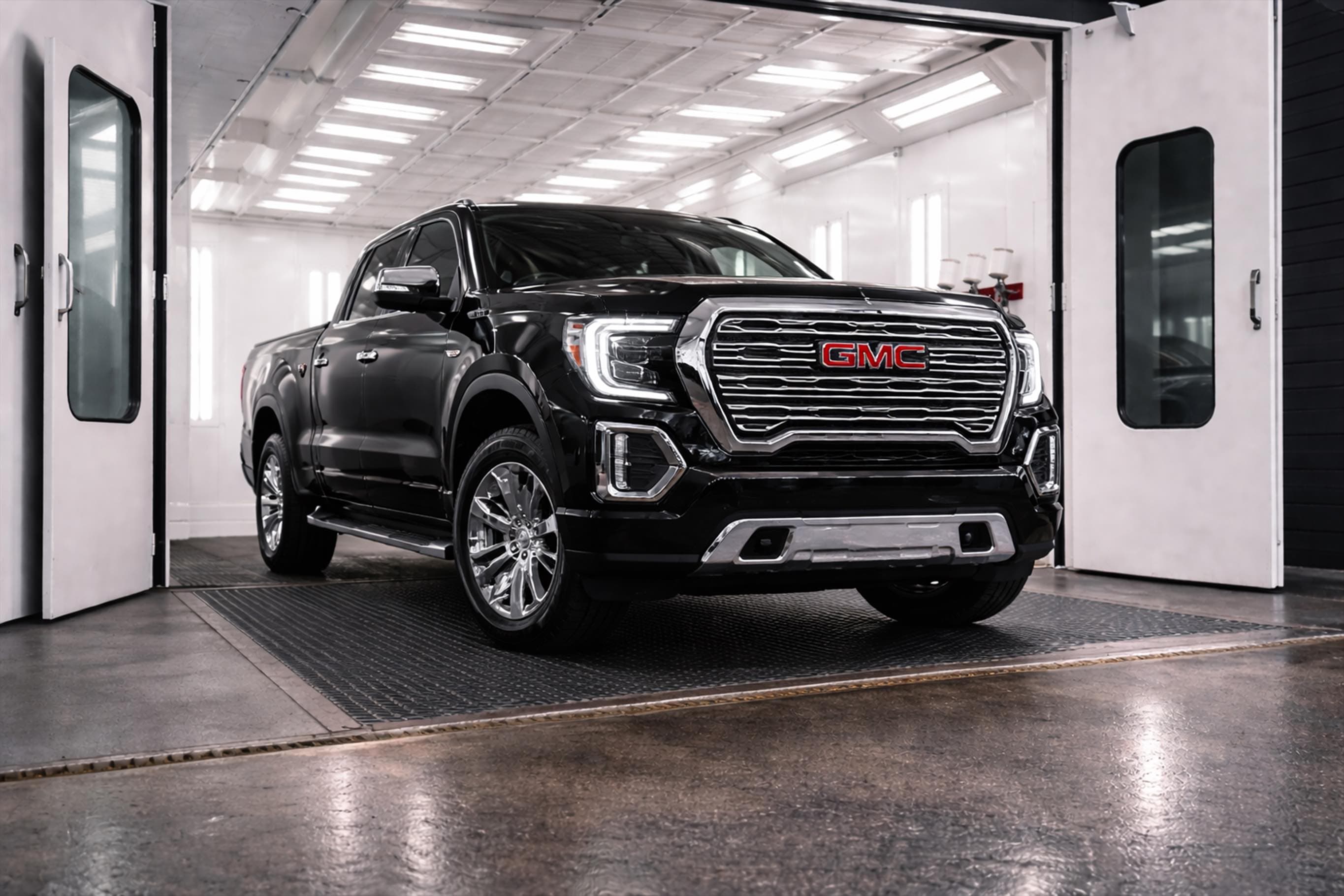 Professional automotive paint refinishing and detailing process at Auto Collision Group Los Angeles