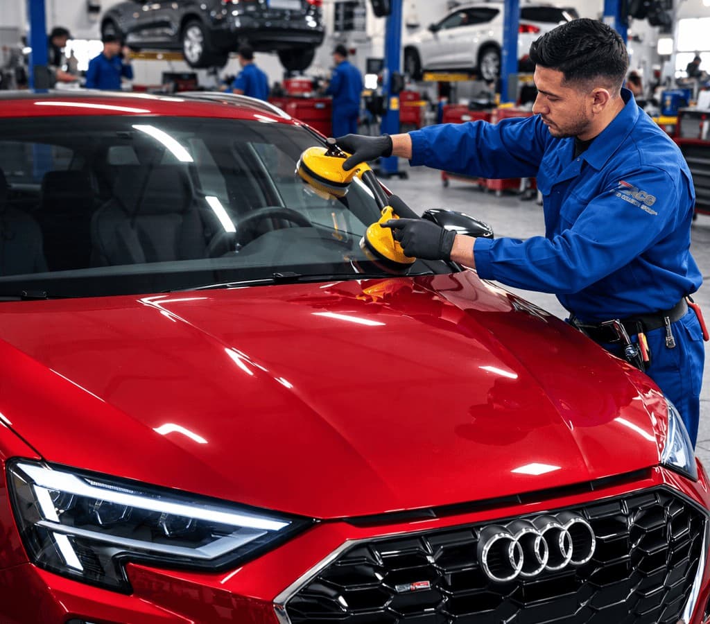 Auto glass replacement service at Auto Collision Group