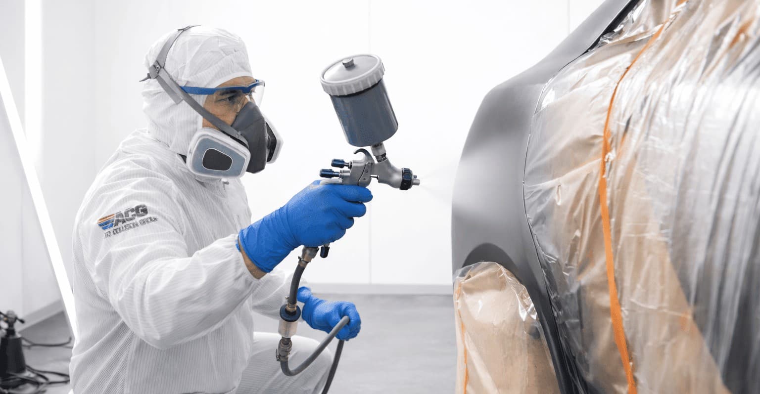 Vehicle painting and refinishing at Auto Collision Group